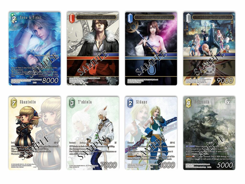 fantasy characters trading cards